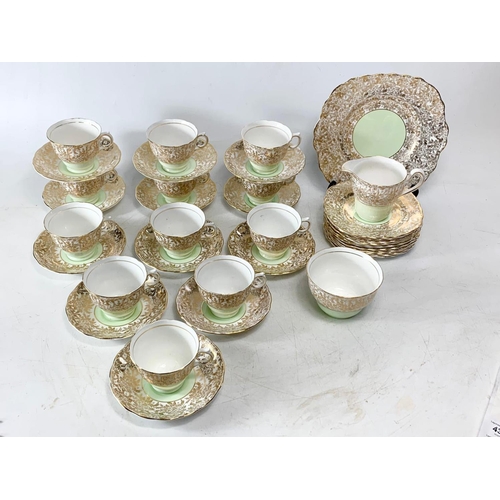 428 - 39 piece vintage Colclough China tea set.