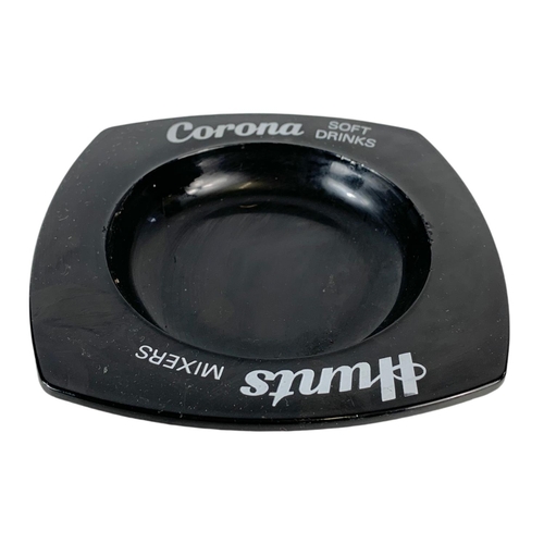 440 - 2 glass Corona ashtrays. 16cm