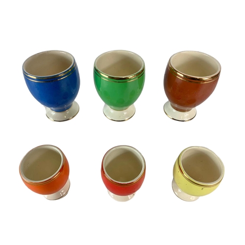 450 - 6 mid century egg cups