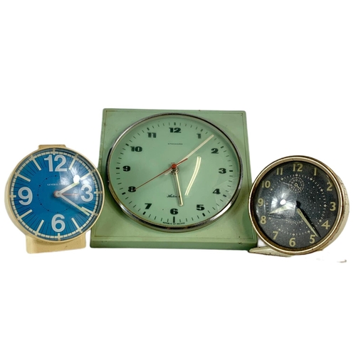 458 - 3 1960’s mid century clocks.