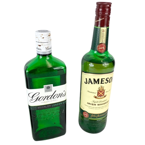 48 - Merrys Irish Cream Liqueur, Danny Boy Irish Cream Liqueur (unopened), Gordon’s Gin and Jameson Whisk... 