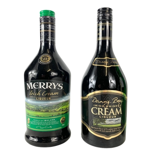 48 - Merrys Irish Cream Liqueur, Danny Boy Irish Cream Liqueur (unopened), Gordon’s Gin and Jameson Whisk... 