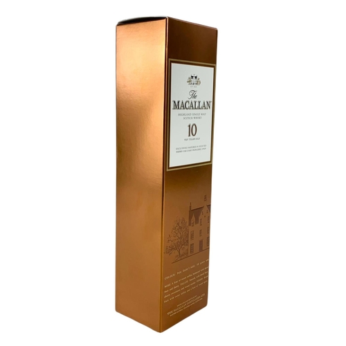 5 - The MACALLAN Highland Single Malt Scotch Whisky in box. 10 years old.