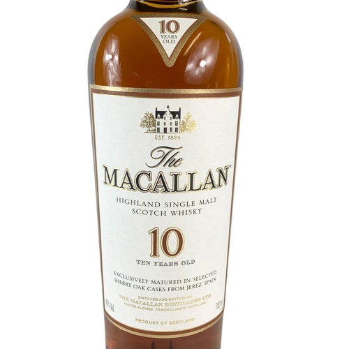 5 - The MACALLAN Highland Single Malt Scotch Whisky in box. 10 years old.