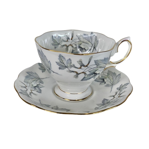 523 - 21 piece Royal Albert “Silver Maple” tea set.