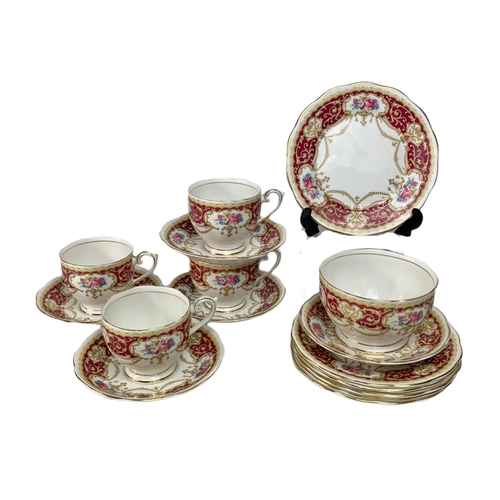 551 - Vintage Regency Queen Anne part tea set