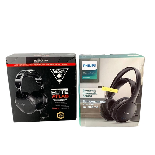 56 - 6 gaming headphones. Turtle Beach Elite Atlas and Philips etc.