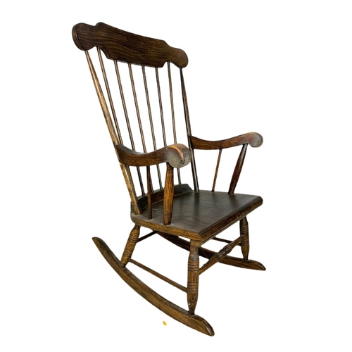 792 - Modern pine rocking chair