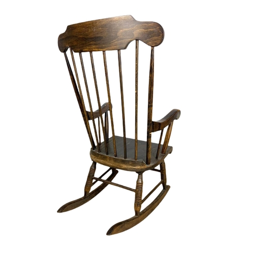 792 - Modern pine rocking chair