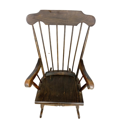 792 - Modern pine rocking chair