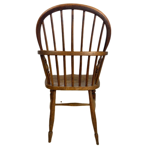 855 - Mid 19th century Windsor armchair. 93cm