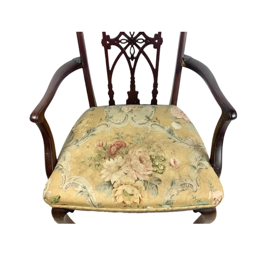 857 - Edwardian parlour armchair