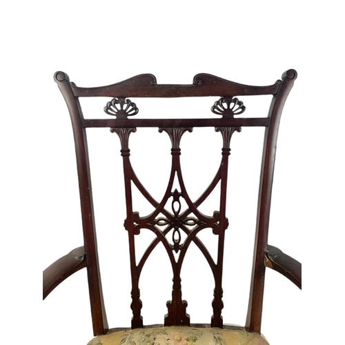 857 - Edwardian parlour armchair