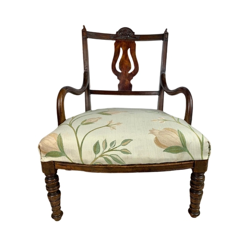 869 - Late Victorian nursing armchair