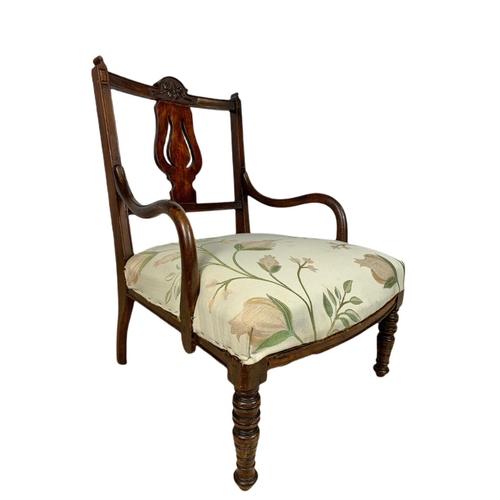 869 - Late Victorian nursing armchair