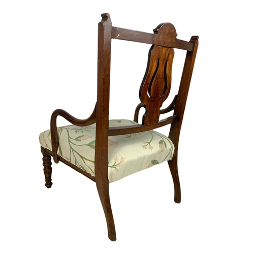 869 - Late Victorian nursing armchair