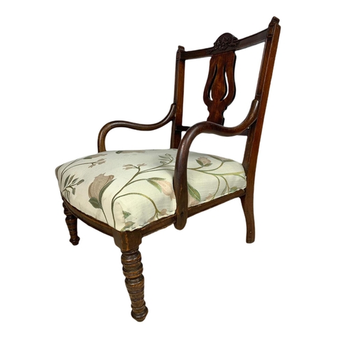 869 - Late Victorian nursing armchair