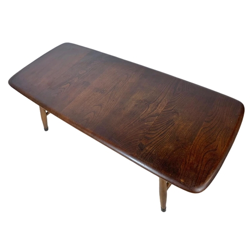 886 - Ercol mid century 2 tier coffee table. 106/46/36cm