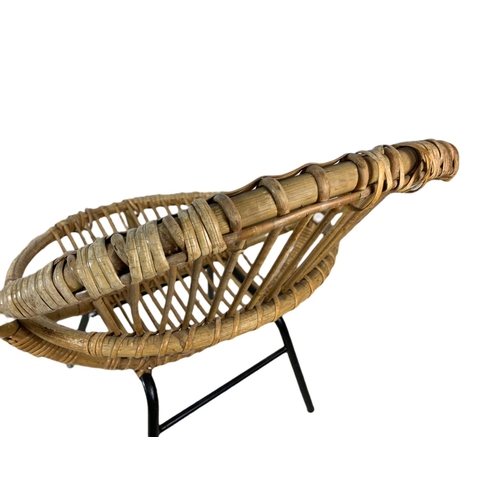 888 - 1960’s mid century Dutch rattan chair by  Rohé Noordwolde.