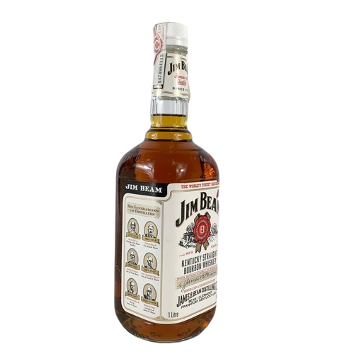 9 - Jim Beam Kentucky Straight Bourbon Whiskey. 1litre.