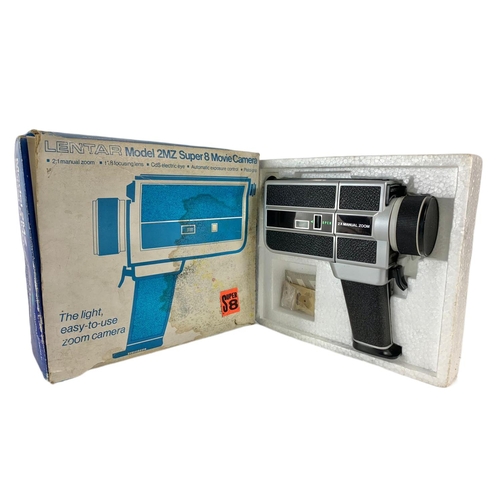 91 - Lentar camera in box. Model 2MZ Super 8 Movie Camera