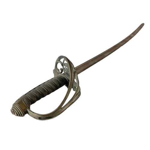 98 - 19th century infantry officers sword.