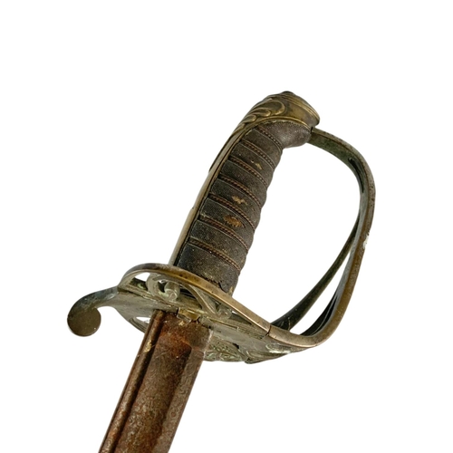 98 - 19th century infantry officers sword.