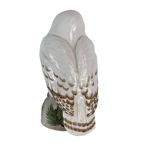 447 - Crown Staffordshire pottery snow owl. 20cm