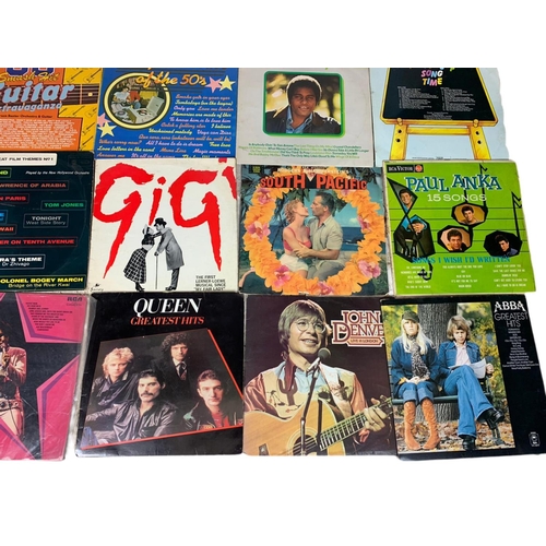 287 - Large quantity of LP records. Including Meatloaf, Queen, Beach Boys, ABBA, John Denver, Elvis and ot... 