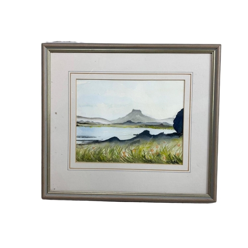 308 - 3 framed G. Kelly watercolour paintings. 44/39cm