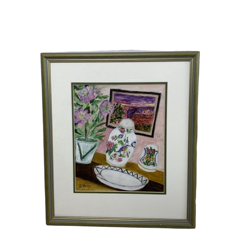 312 - 6 G. Kelly framed watercolour paintings. Largest 37.5/47.5cm