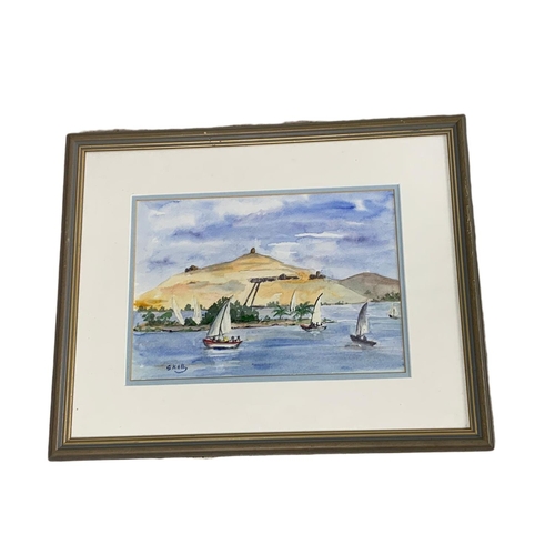 313 - 5 G. Kelly framed watercolour paintings. Largest 43/48cm