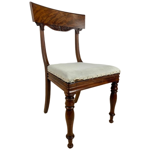 914 - Set of 6 late George IV mahogany chairs