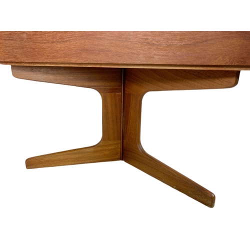 944 - Teak mid century side table with drawer. 81.5/37/51.5cm