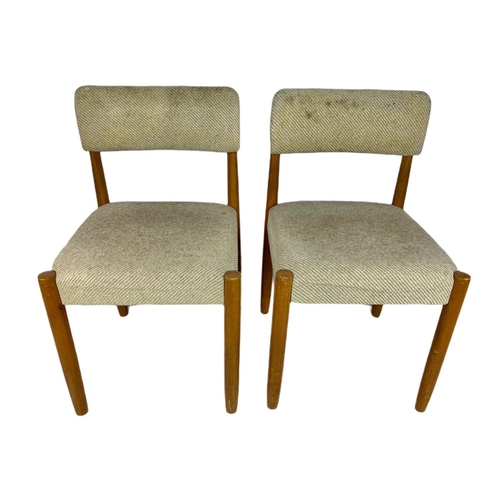 947 - Set of 4 mid century beech chairs