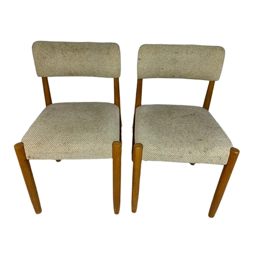 947 - Set of 4 mid century beech chairs