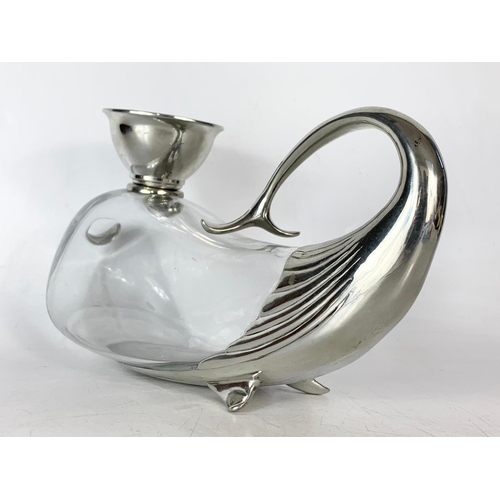 570 - Royal Selangor Pewter Vinifera Whale Decanter. 31/17cm