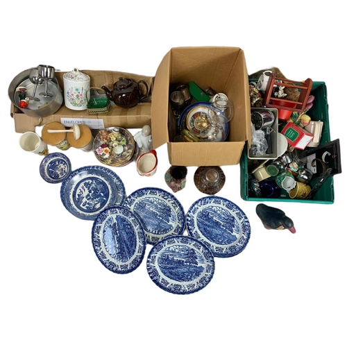 780 - Large quantity of pottery and crystal etc.