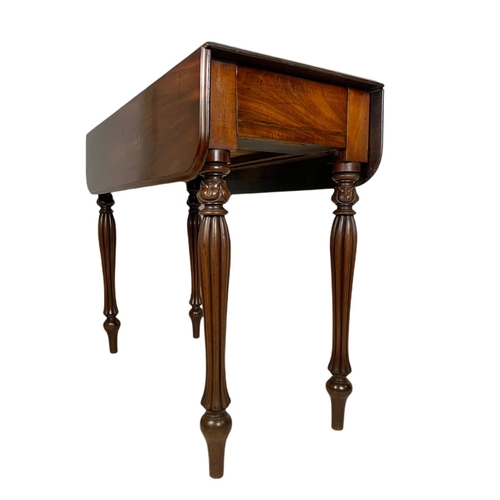 926 - Victorian mahogany Pembroke table. Extended 86.5/77/73cm