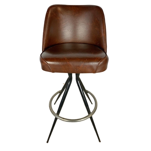 948 - Vintage swivel high stool. 107cm