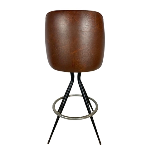 948 - Vintage swivel high stool. 107cm