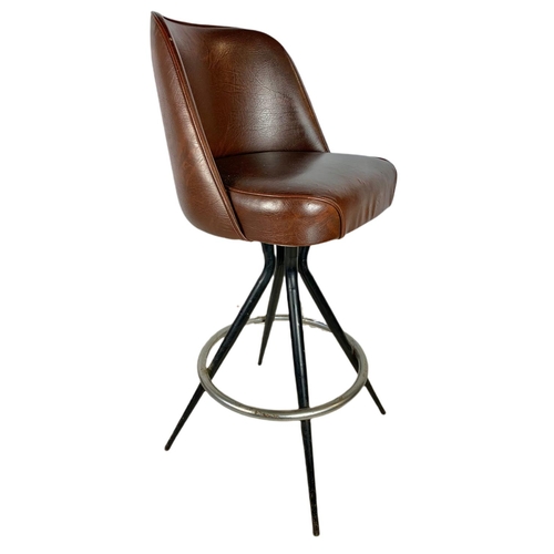 948 - Vintage swivel high stool. 107cm