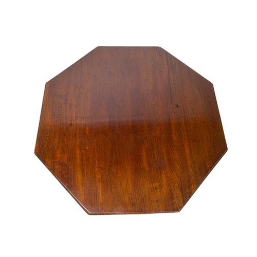 968 - Victorian mahogany pedestal side table, 51/50/70.5cm