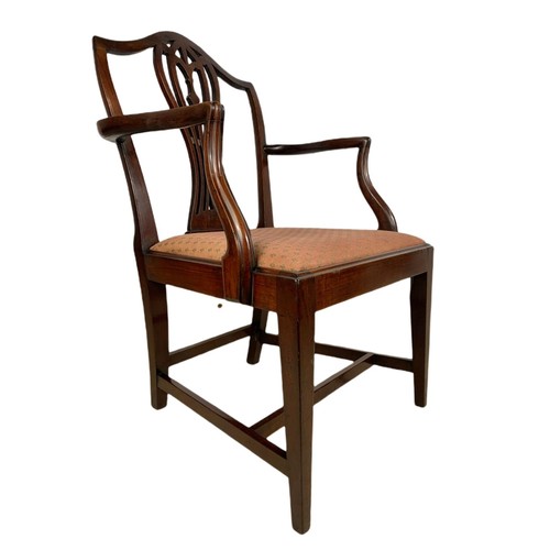 978 - Edwardian mahogany  armchair in the Georgian style