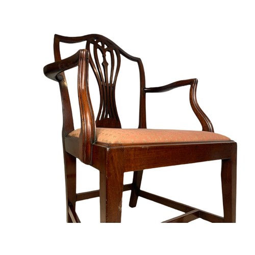 978 - Edwardian mahogany  armchair in the Georgian style