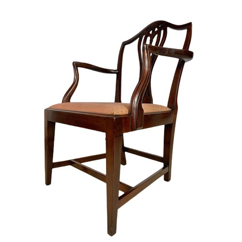 978 - Edwardian mahogany  armchair in the Georgian style