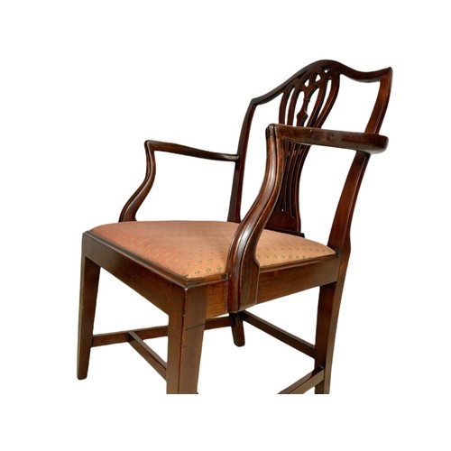 978 - Edwardian mahogany  armchair in the Georgian style