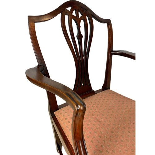 978 - Edwardian mahogany  armchair in the Georgian style