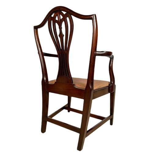 978 - Edwardian mahogany  armchair in the Georgian style