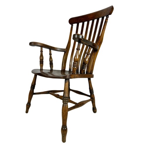 934 - Victorian elm and beech country house armchair. 66/50/104cm